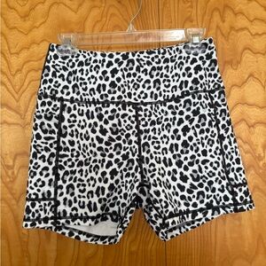 Leopard Print Bike Shorts